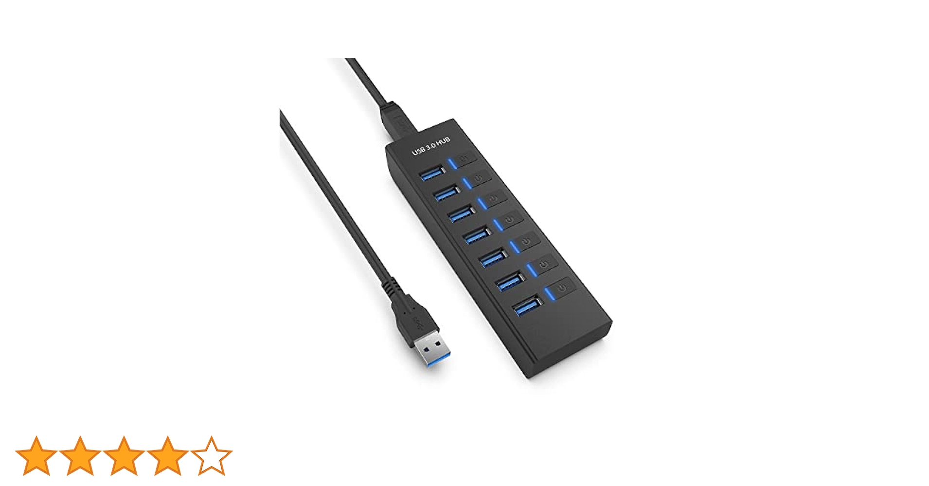 7ポートUSBハブ3.0 アルミ製 5Gbps高速転送 Amazon | ROSONWAY USBハブ 3.0 電源付き 7ポート USB Hub